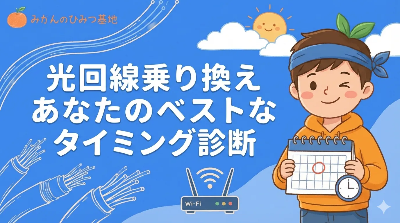 光回線をお得に乗り換える時期はいつ？キャンペーン活用法を徹底解説