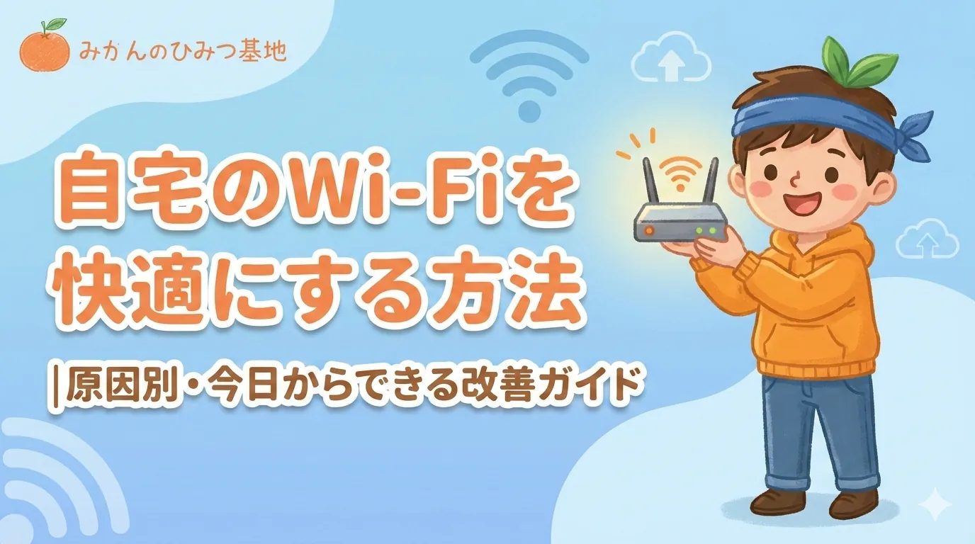 自宅のWi-Fiを快適にする方法｜原因別・今日からできる改善ガイド