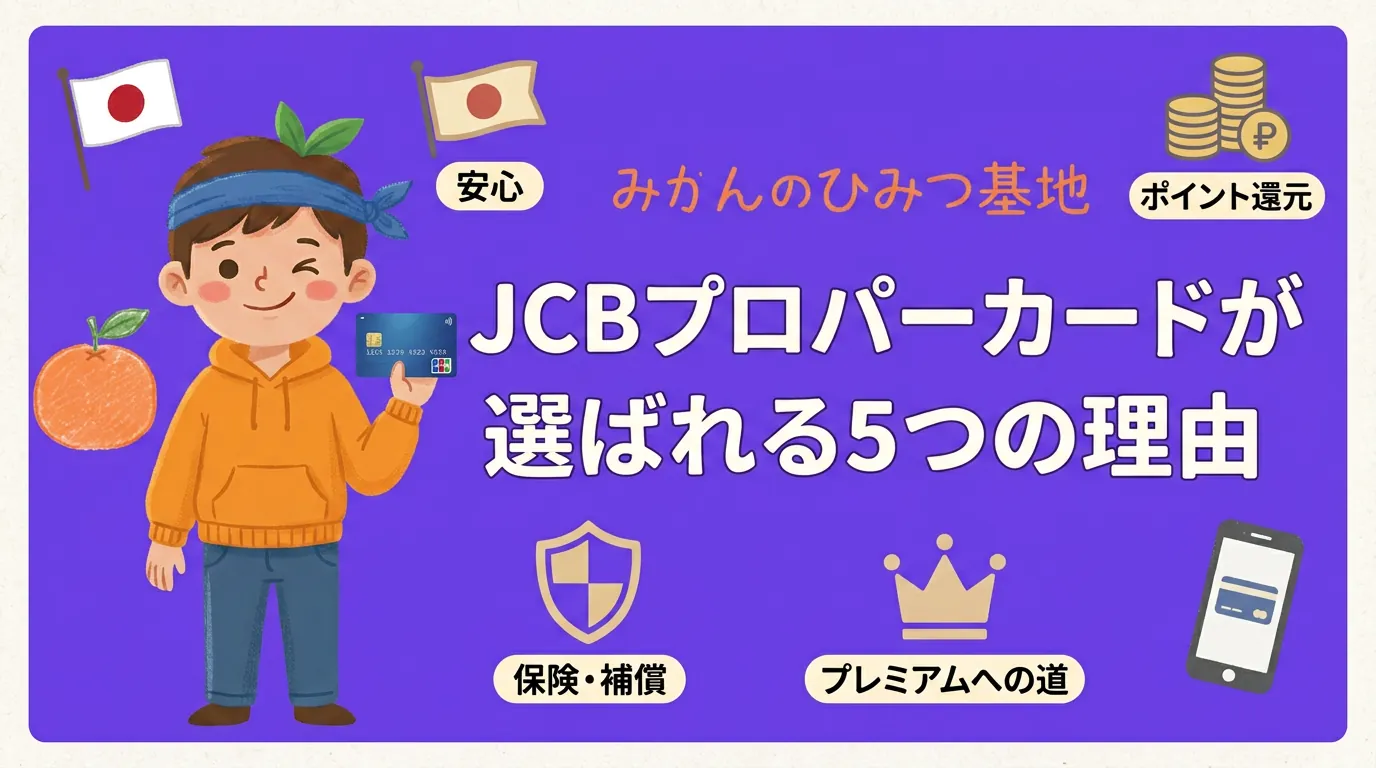日本生まれの安心ブランド！JCBプロパーカードが選ばれる5つの理由