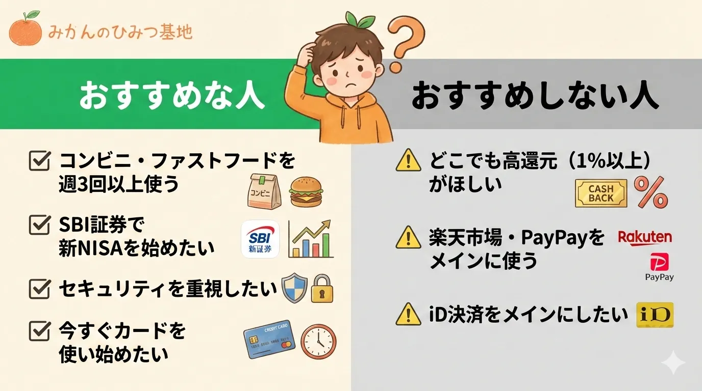 三井住友カード(NL) こんな人におすすめ