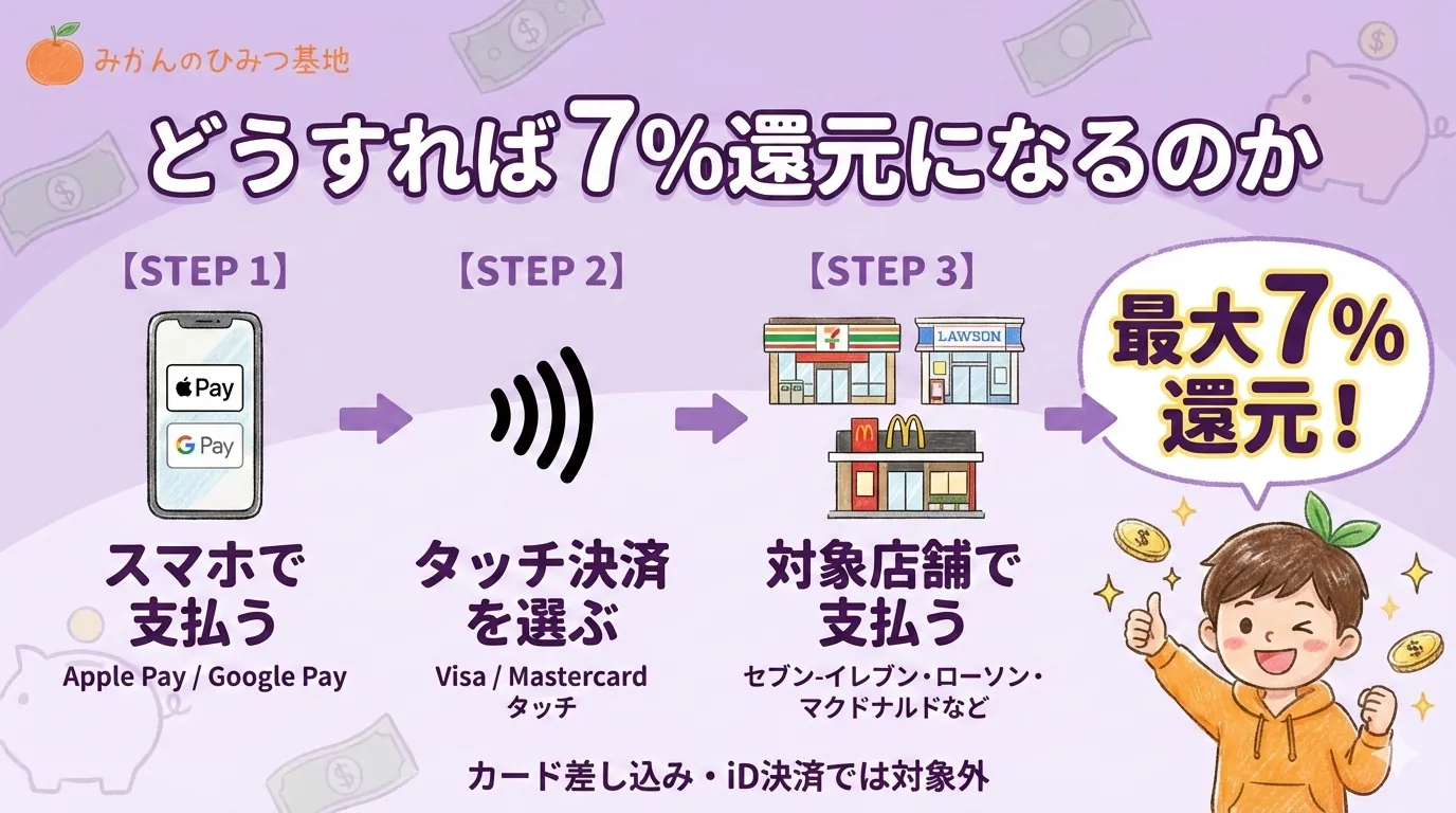 三井住友カード(NL) コンビニ高還元の仕組み