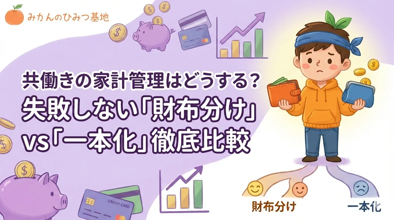 共働きの家計管理はどうする？失敗しない「財布分け」vs「一本化」徹底比較