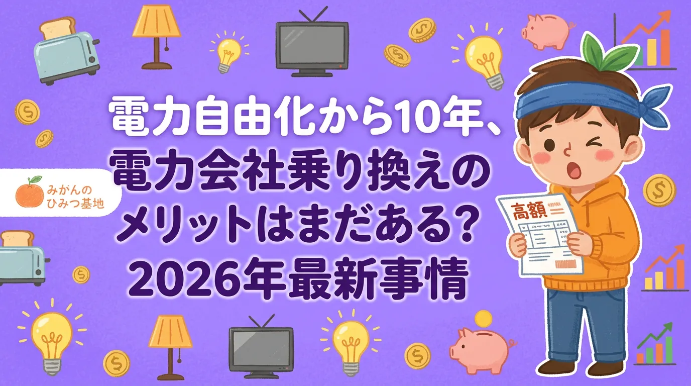 電力自由化から10年、電力会社乗り換えのメリットはまだある？2026年最新事情