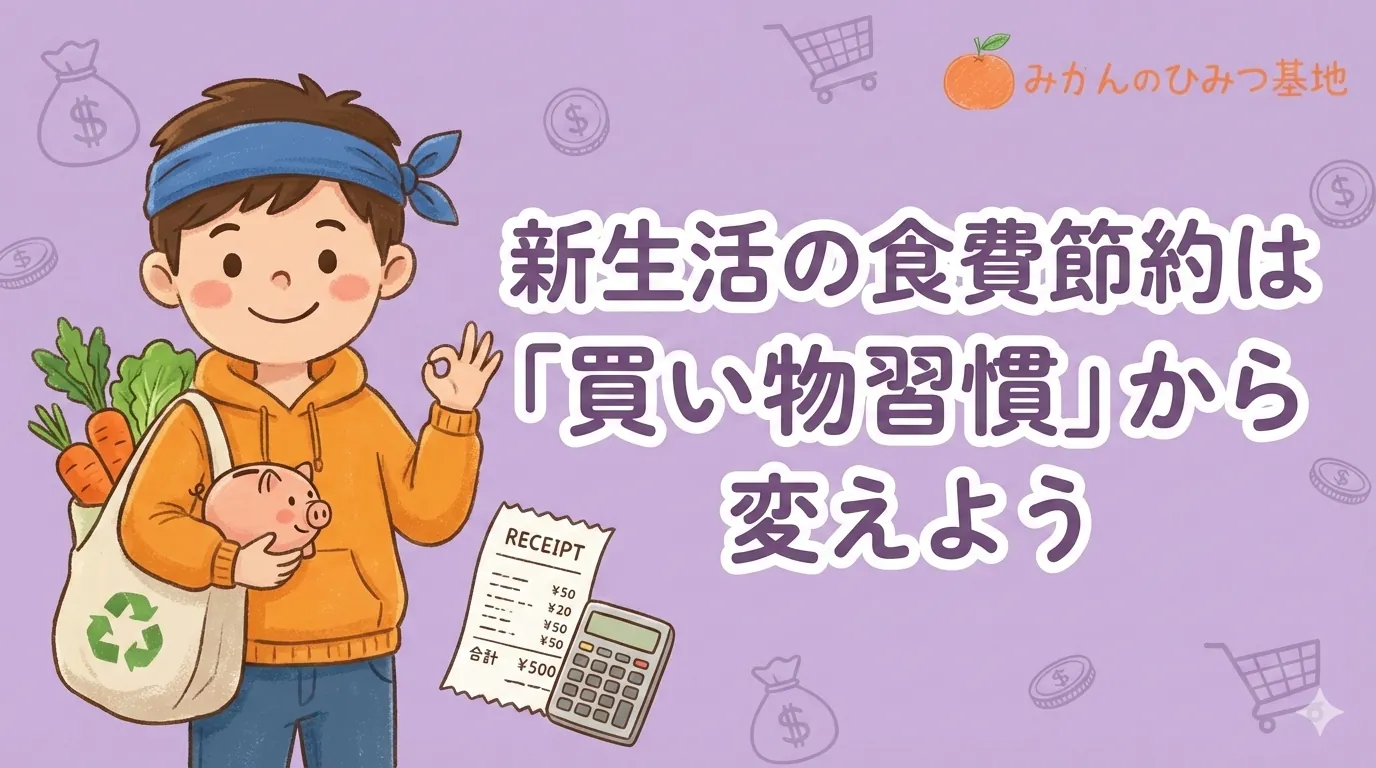 新生活の食費節約は「買い物習慣」から変えよう